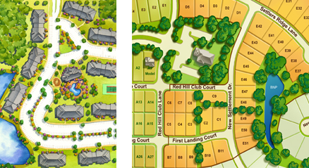 aerial map illustration