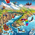 Adrenaline Illustrated Map